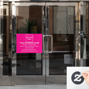 Autocollant Pour Fenêtre Enseigne commerciale sur adhésif de fenêtre rectan