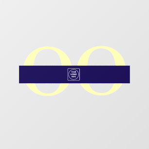 Autocollant Pour Fenêtre Enseigne de porte minimale avec logo personnalisé