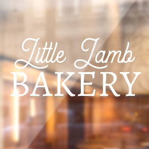 Autocollant Pour Fenêtre Enseigne de vitrine pour entreprise en vinyle Bake