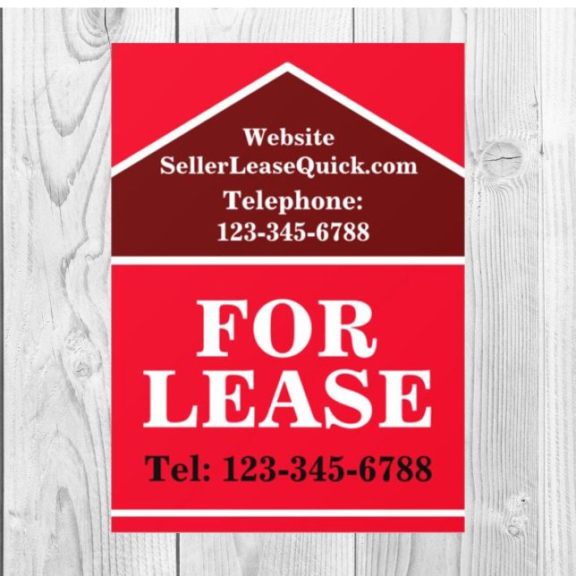 Autocollant Pour Fenêtre ENSEIGNE EN LETTRES CAPITALES GRASSES À LOUER Immo (Lease your property fast with this LARGE BOLD FOR LEASE sign. Easily customized window cling signs.)