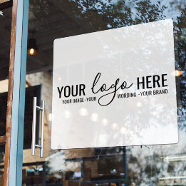 Autocollant Pour Fenêtre Enseigne en verre personnalisée pour entreprise