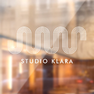 Autocollant Pour Fenêtre Entreprise d'art en ligne bohème à vague géométriq