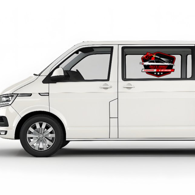 Autocollant Pour Fenêtre Entreprise de detailing de lavage de voiture mobil (Créateur téléchargé)