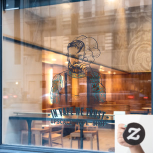 Autocollant Pour Fenêtre Entreprise de magasin de vape personnalisé hipster