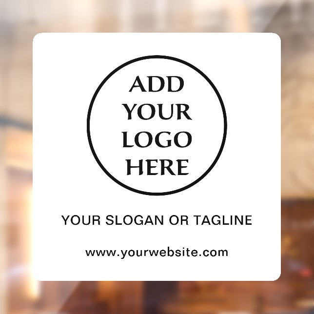 Autocollant Pour Fenêtre Entreprise Entreprise Professionnel Plain Logo (Feuille 2)