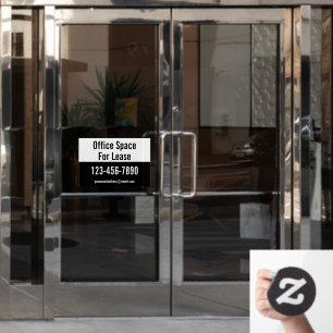 Autocollant Pour Fenêtre Espace Bureau Pour Le Numéro De Téléphone De Locat