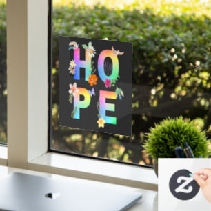 Autocollant Pour Fenêtre Espérer Motivation artistique positive Inspiration
