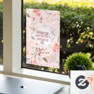 Autocollant Pour Fenêtre Esther 4:14 Bible chrétienne Verse Art