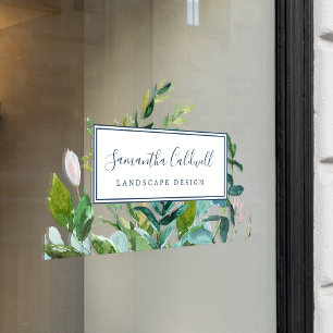 Autocollant Pour Fenêtre Été vert Porte d'affaires Clou de fenêtre