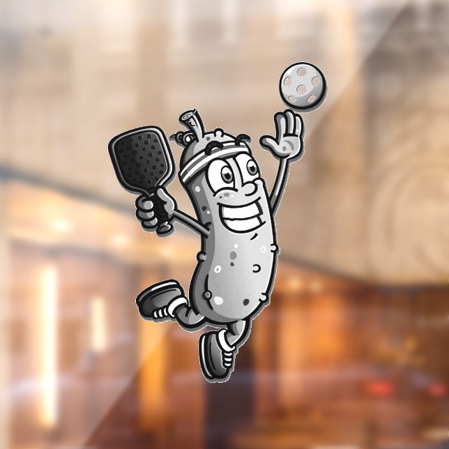 Autocollant Pour Fenêtre Étoile de Pickleball (Feuille 2)