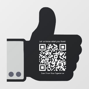Autocollant Pour Fenêtre Examiner les commentaires du code QR Entreprise no