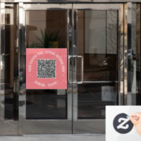 Exemple de code QR avec texte personnalisé et fenê