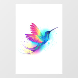 Autocollant Pour Fenêtre Exotic Rainbow Hummingbird