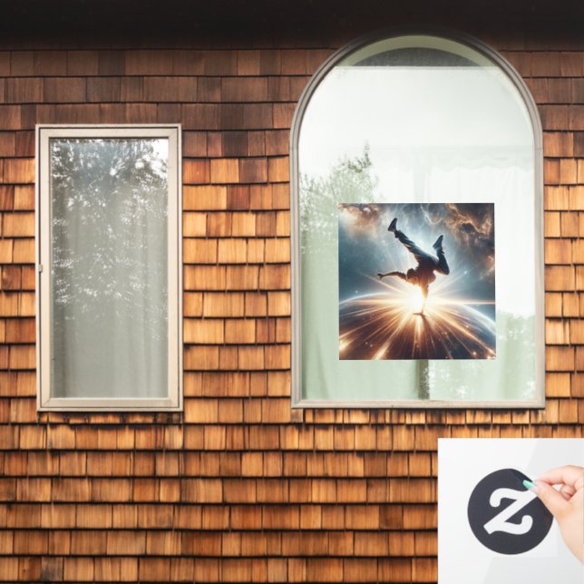 Autocollant Pour Fenêtre Explosion de rupture galactique dans l'espace prof (Fenêtre d'accueil)