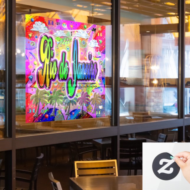 Autocollant Pour Fenêtre Express de Rio de Janeiro (Fenêtre du restaurant)