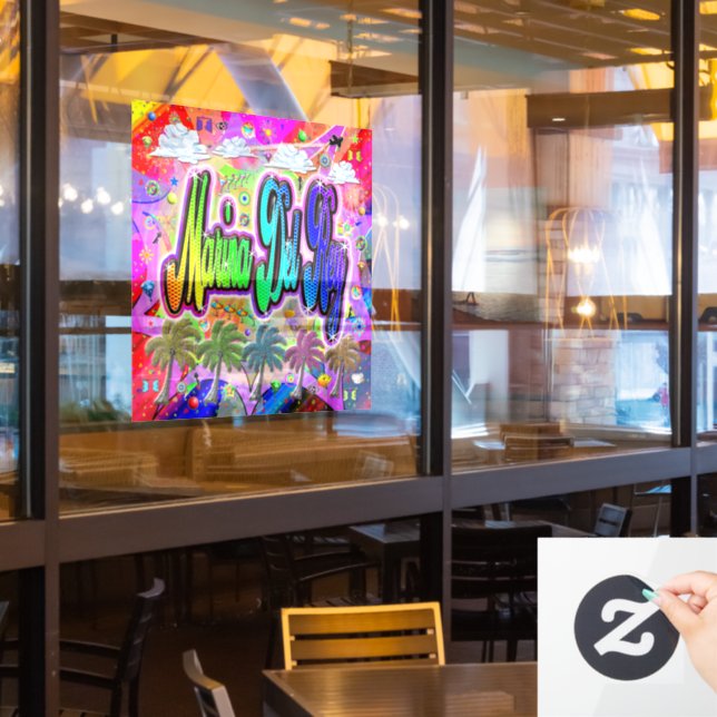 Autocollant Pour Fenêtre Express Marina Del Rey Vista Cling (Fenêtre du restaurant)