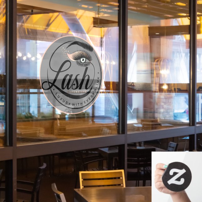 Autocollant Pour Fenêtre Extensions Eyelash de luxe générique Spa de salon (Fenêtre du restaurant)
