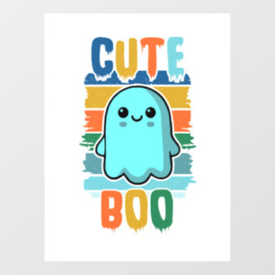 Autocollant Pour Fenêtre Fantôme d'Halloween Vintage rétro