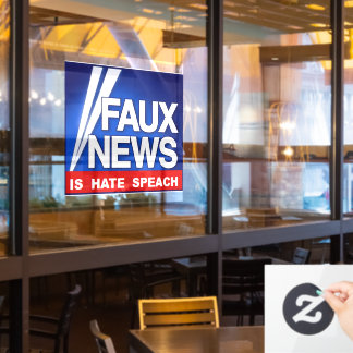 Autocollant Pour Fenêtre Faux News