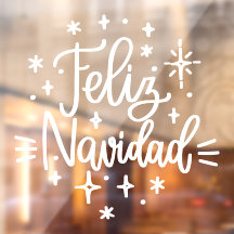 Feliz Navidad, Clôture de fenêtre de Noël en espag