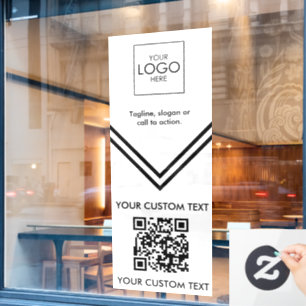 Autocollant Pour Fenêtre Fenêtre Code QR Décaler votre logo Clôture de gran
