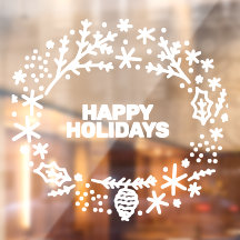 Fenêtre de cadre d'hiver de texte modifiable