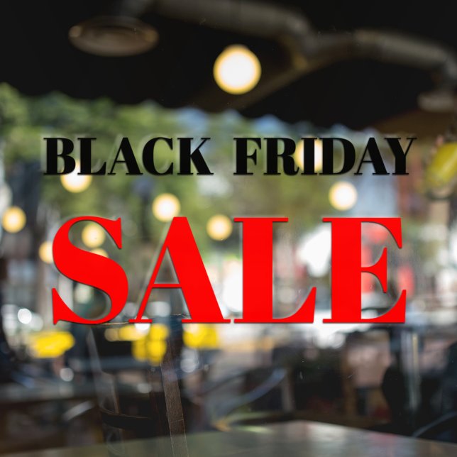 Autocollant Pour Fenêtre Fenêtre de magasin moderne Black Vendredi Vente Fe (Créateur téléchargé)