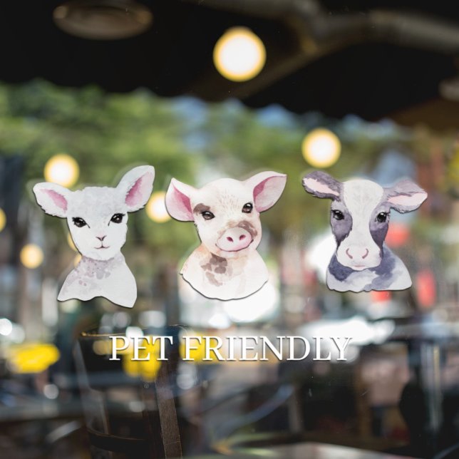 Autocollant Pour Fenêtre Fenêtre du magasin moderne Animaux de compagnie Am (Créateur téléchargé)