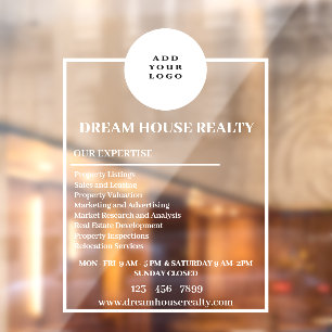 Autocollant Pour Fenêtre Fenêtre Immobilier personnalisable