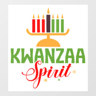 Autocollant Pour Fenêtre Fenêtre Kwanzaa Spirit Clouage