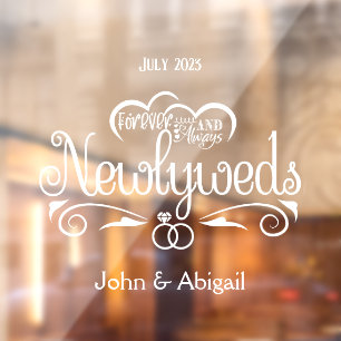 Autocollant Pour Fenêtre Fenêtre Personnalisée Des Nouveaux Mariés Pour Tou