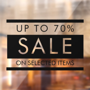 Autocollant Pour Fenêtre Fenêtre Personnalisée Tous les textes modifiables