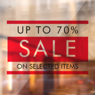 Autocollant Pour Fenêtre Fenêtre Personnalisée Tous les textes modifiables