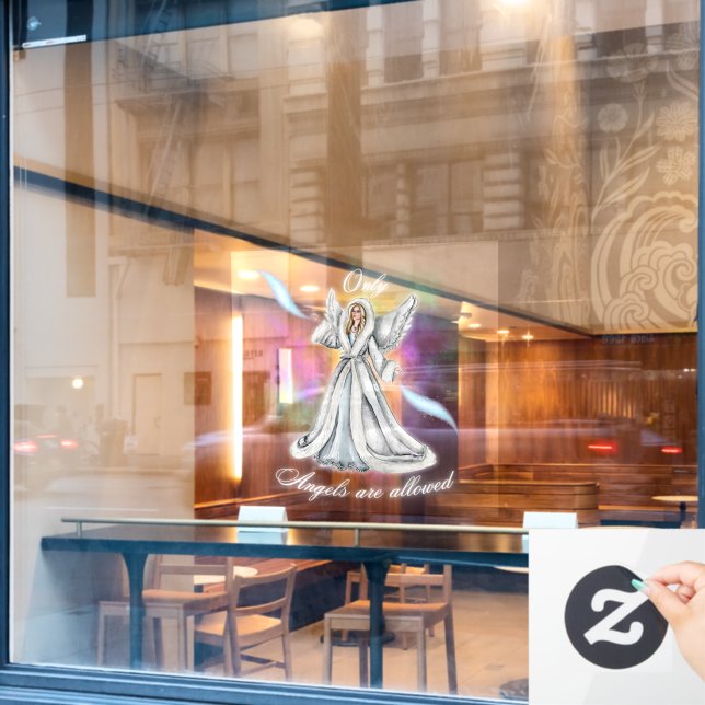 Autocollant Pour Fenêtre Fenêtres Angels Dreamy (Fenêtre de café)