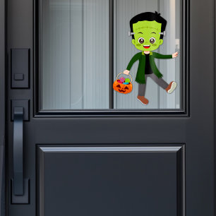 Autocollant Pour Fenêtre Fête d'Halloween pour enfants Frankenstein