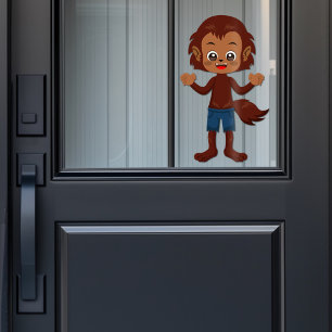 Autocollant Pour Fenêtre Fête d'Halloween pour enfants Werewolf