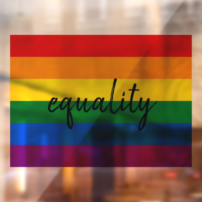 Autocollant Pour Fenêtre Fierté arc-en-ciel (Feuille 2)