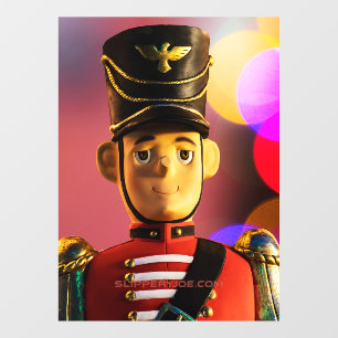 Autocollant Pour Fenêtre figurine de soldat de jouets de Noël SlipperyJoe g