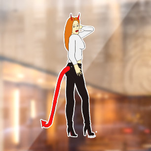 Autocollant Pour Fenêtre fille diable