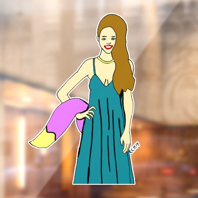 Autocollant Pour Fenêtre fille foy (Feuille 2)