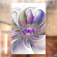 Fleur d'art Abstrait, énergique et coloré