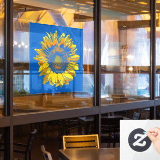 Autocollant Pour Fenêtre Fleur de soleil brillante et glorieuse