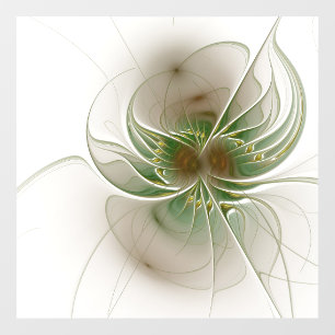 Autocollant Pour Fenêtre Fleurs imaginaires fractales douces et tendres