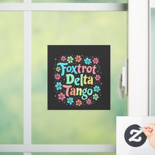 Autocollant Pour Fenêtre Floral Subtle Anti Trump 8647 Anti Maga (Maison)