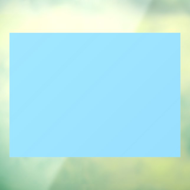 Autocollant Pour Fenêtre Fond bleu clair uni de couleur uniforme (Feuille 3)