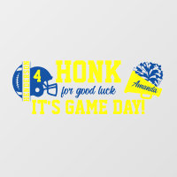 Football et Cheer Bleu et Jaune