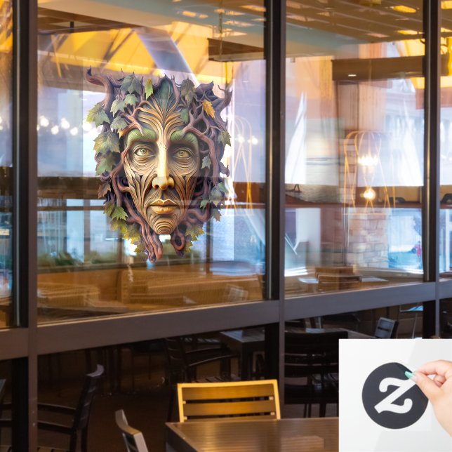 Autocollant Pour Fenêtre Forest Carving Window Cling (Fenêtre du restaurant)