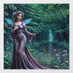 Autocollant Pour Fenêtre Forêt enchantée