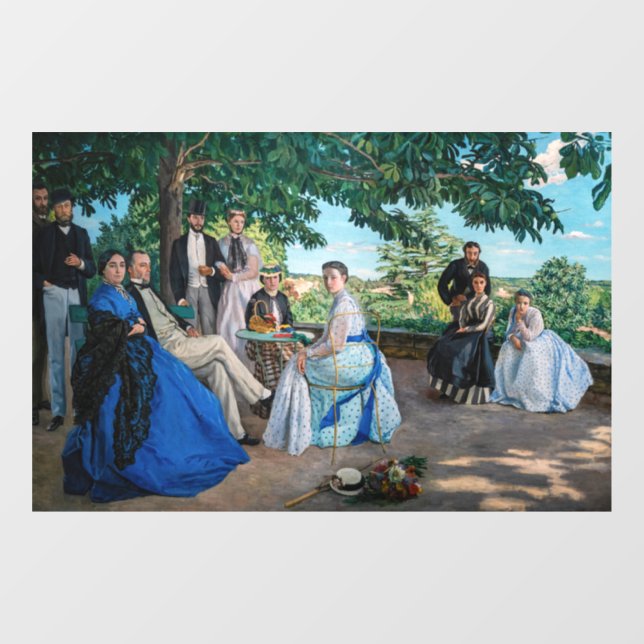 Autocollant Pour Fenêtre Frédéric Bazille - La Réunion Familiale (Feuille)