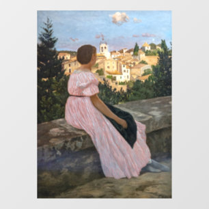 Autocollant Pour Fenêtre Frederic Bazille - La robe rose